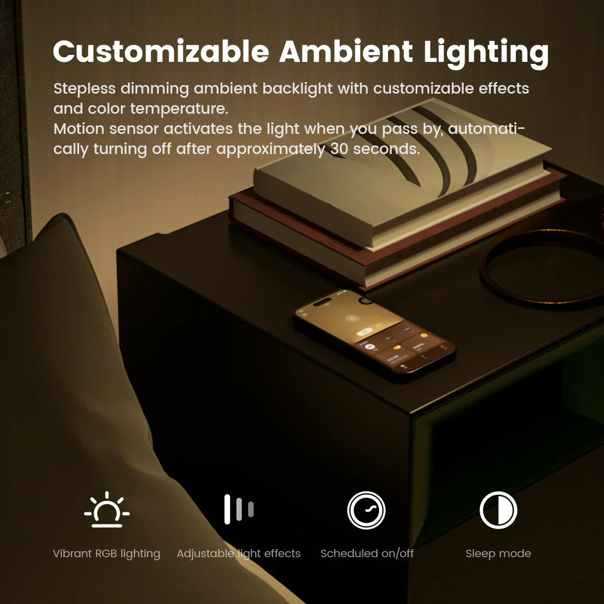 مكبر صوت ستريو MorningBlues S1 للطاولة الليلية