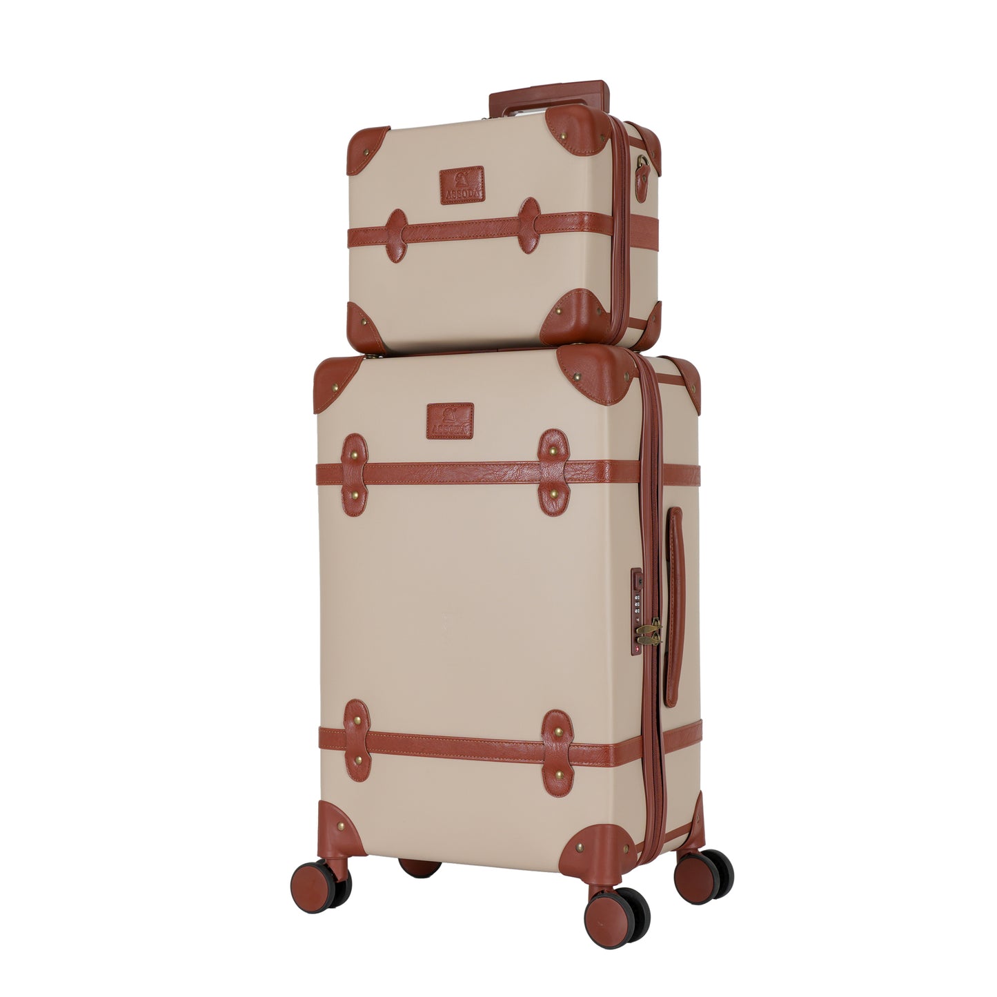 مجموعة حقائب سفر جلدية مقاومة للخدش