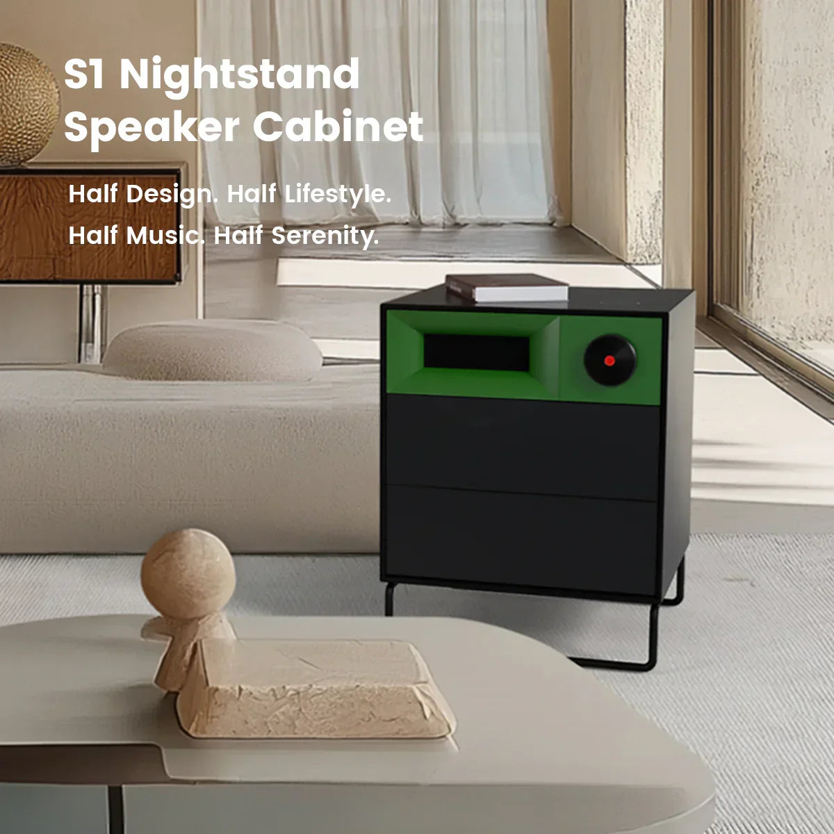 مكبر صوت ستريو MorningBlues S1 للطاولة الليلية 