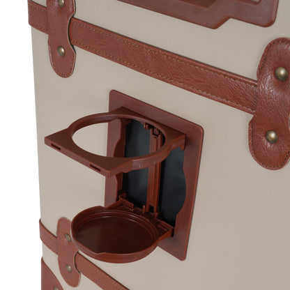 مجموعة حقائب سفر جلدية مقاومة للخدش